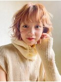 ブリーチ◎ハイトーンボブ×顔周りレイヤーカットカット[原宿]