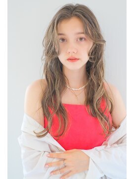 ガリカ 渋谷(Gallica) フェミニンロング/ホワイトミルクティーベージュ