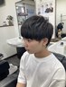 中学生カット顔剃りシャンプー