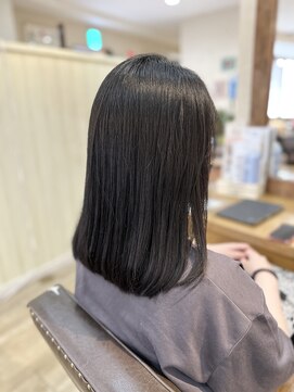 ヘア カンパニー トワ 千葉店(TOWA) 暗髪×ストレート