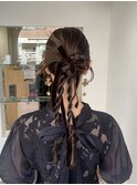 ヘアセット/お呼ばれ/結婚式/2次会/編み下ろし/大阪ヘアセット