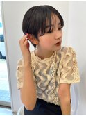 オリーブショート_メルティカラーフェミニン_刈り上げショート