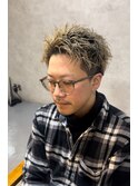 スパイキーショート／ツイストパーマ