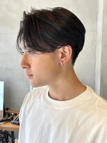 センターパートニュアンスパーマ