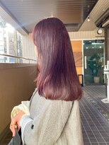 サロン シー(salon sea)&nbsp;salon sea　仙田　ブリーチなしワインレッド