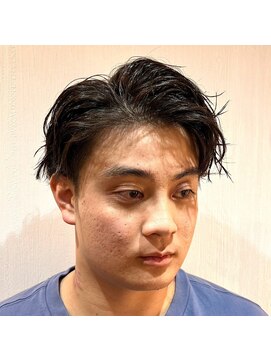 ジェントル(GENTLE) こなれ感抜群◎大人のセンターパート　ニュアンスパーマ