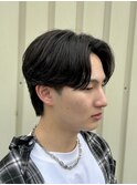 毛流れセンターパート
