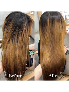 アリアバイエクラート 新宿南口店(ARiA by ECLART) ブリーチ毛の縮毛矯正［縮毛矯正］［髪質改善］