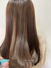 【乾燥からくるヘアダメージ対策に】　カット＋髪質改善ナノアミノ縮毛矯正