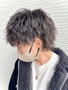 デプト(DEPT.) ツイストパーマ波巻きスパイラルパーマメンズパーマウルフカット