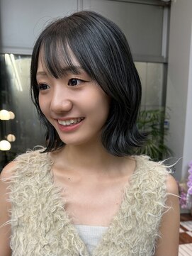 ノード(NODE) 栄柔らか質感グレージュレイヤーボブ