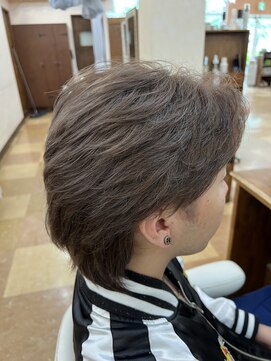 グランアージュ 池袋東口店(grandage) ダブルカラーで魅せる透明感マッシュウルフ