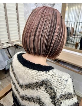 ラウラアンドロー(LAURA&RO) ダブルカラー/ケアブリーチ/インナーカラー/ベージュ【塚口】