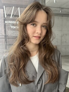 スクリーンギンザメゾン 銀座(SCREEN GINZA MAISON.) クラゲヘアー/小顔に見せるヘア/ココアベージュ/銀座