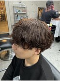 メンズマッシュ×波巻きパーマ