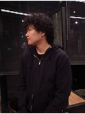 マッシュウルフハードパーマスタイル
