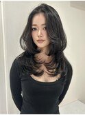 札幌大通レイヤーカットハッシュカット髪質改善韓国ボブ顔周り