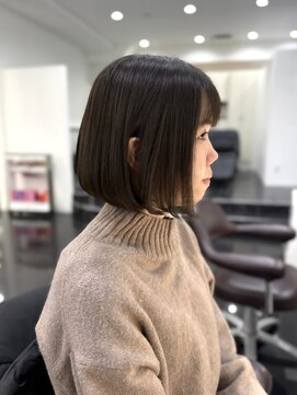 テテ(TETE) 艶カラー/透明感カラー/グレージュカラー/ボブ