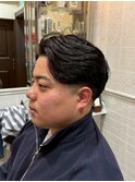 【LUDLOW　BLUNT】フェードカット　バーバーヘア　メンズパーマ