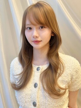 バイオレット 表参道店(Violet) 韓国巻きくびれレイヤーミディアムレイヤーグレージュブラウン