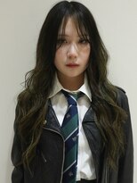 ニール 名古屋 伏見 丸の内(NEELU)&nbsp;【anzu】オリーブカラー×ウェーブスタイリング