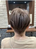白髪染めピンクベージュ☆