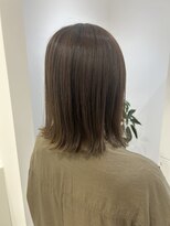 グラムヘアー(GLAM HAIR) 裾カラー×外はねボブ