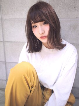 ネス(ness) [RIMMA]外ハネ切りっぱ//ミディアム//ピンクベージュ