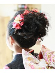 七五三着付けヘアセット