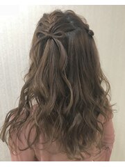 ハーフツイン　＠ヘアセット