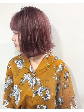 サングース(Sungoose) <Sungoose>外はねルージュレッドインナーカラー