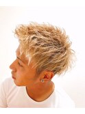 ハイライト×ツイストパーマ