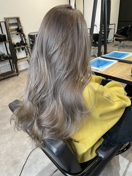 ナンバー(number+) 透明感抜群♪20代30代ダブルカラーブリーチグレージュアッシュ