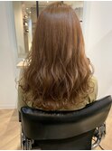 アイスグレージュ☆ウェーブ巻き