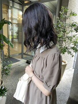 アクアオモテサンドウ(ACQUA omotesando) △コテ巻き風デジタルパーマボブパーマ前髪パーマミディアム