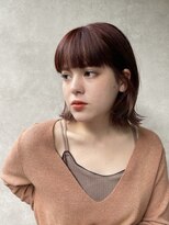 メゾンドイギー(MAISON de IGGY)&nbsp;しっかり前髪が可愛い小顔ヘア##ココアベージュ##伸ばしかけヘア