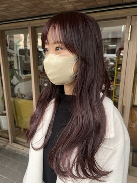 ドット(dot.) ブリーチなしで作るカシスピンク＊