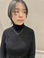 20代30代大人可愛い★小顔ショートカットウルフカットグレージュ