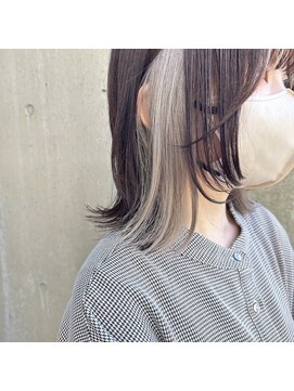 セフィル(SEPHILE) 顔まわりウルフ×インナーホワイト