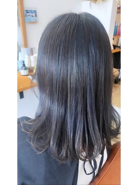 オダンゴヘアー(odango hair) ブルーブラック