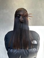 ガーデンヨコハマ(GARDEN YOKOHAMA) カチモリ ヘアアレンジ ハーフアップ セット ストレート