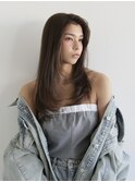 ロング アッシュベージュ 学芸大学