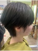 大人マッシュショートステップボーンカット20代30代40代