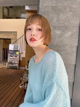 バランス 天王寺店(Balance) おしゃれミニボブ顔回りレイヤーワイドバング