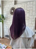 ピンクバイオレット/ブリーチカラー/千葉美容室