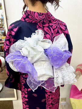 ヘアセットアップス(UP's) 『可愛くお任せ浴衣着付け＋ヘアセット兵児帯アレンジ』