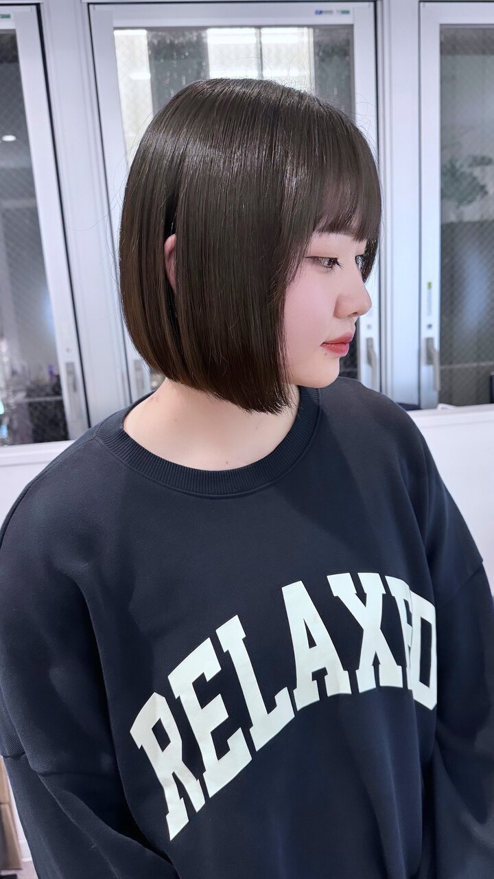 あご下2cm平行ボブ【茶屋町】：L229451656｜ホットペッパービューティー
