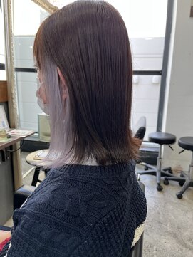 ヘアースペース エートゥーゼット(HairSpace AtoZ) イヤリングカラー/インナーカラー/ホワイトシルバー