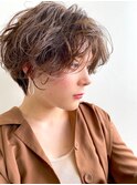 【ショートカット】カット×パーマ