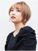 マロンベージュ くすみベージュ ショートボブ 【KIND 南青山】